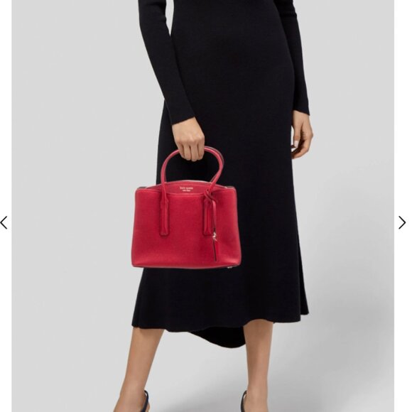 Kate Spade Margaux Medium Satchel Red - Picture 2 of 10